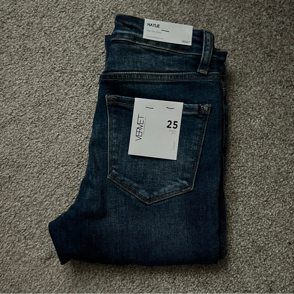 VERVET Haylie High Rise Skinny Jeans Denim NEW WITH TAGS